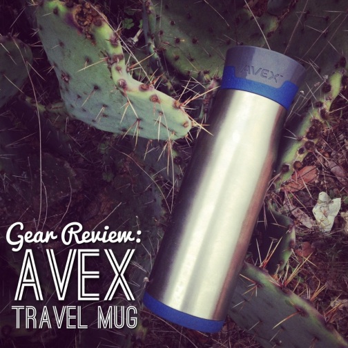 My AVEX travel mug got buddy-buddy with the cacti out at Pace Bend Park in Texas. 